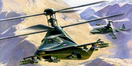 Модель сборная "Вертолет Ка-58 Черный призрак"
