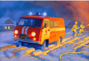 Модель сборная Пожарная служба "УАЗ 3909"