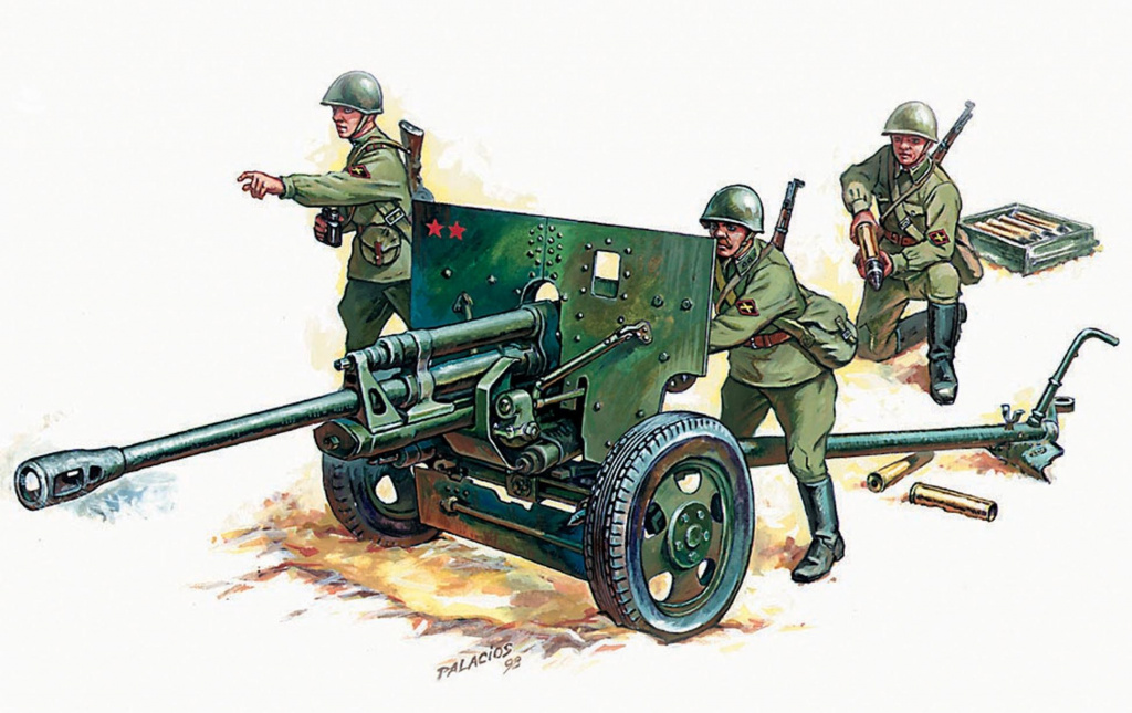 Рисунок пушки зис 3