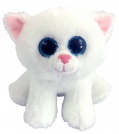 Котенок белый с голубыми глазками (высота 15 см)
