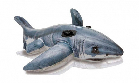 Животное "Акула белая большая" надувная для игр на воде