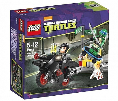 LEGO Teenage Mutant Ninja TURTLES. Конструктор "Побег на велосипеде Караи"