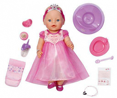 Интерактивная кукла BABY born Принцесса (высота 43 см)